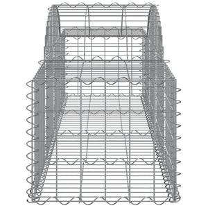 vidaXL Arched Gabion Baskets 20 pcs 200x50x40/60 cm Galvanised Iron