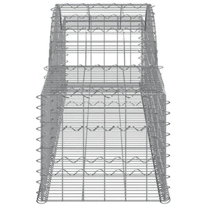 vidaXL Arched Gabion Baskets 5 pcs 300x50x40/60 cm Galvanised Iron