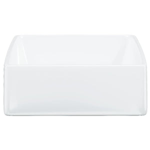 vidaXL Wash Basin White 37x37x13 cm Ceramic Square