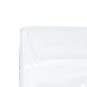 vidaXL Wash Basin White 37x37x13 cm Ceramic Square