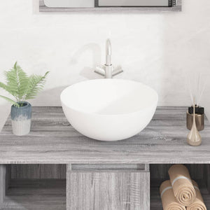 vidaXL Wash Basin White 36x15 cm Ceramic Round