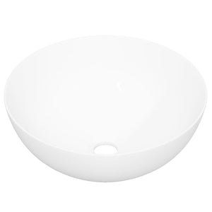 vidaXL Wash Basin White 36x15 cm Ceramic Round