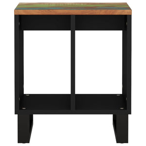 vidaXL Side Table 40x31x46 cm Solid Wood Reclaimed&Engineered Wood