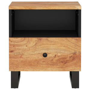 vidaXL Bedside Cabinet Solid Wood Acacia&Engineered Wood