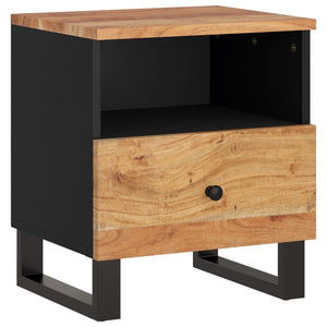 vidaXL Bedside Cabinet Solid Wood Acacia&Engineered Wood