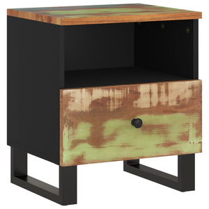 vidaXL Bedside Cabinet Solid Wood Reclaimed&Engineered Wood