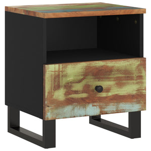 vidaXL Bedside Cabinet Solid Wood Reclaimed&Engineered Wood