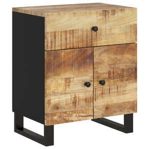 vidaXL Bedside Cabinet 50x33x60 cm Solid Wood Mango&Engineered Wood