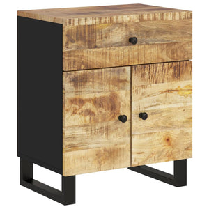 vidaXL Bedside Cabinet 50x33x60 cm Solid Wood Mango&Engineered Wood