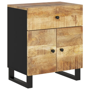 vidaXL Bedside Cabinet 50x33x60 cm Solid Wood Mango&Engineered Wood