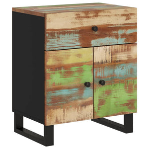 vidaXL Bedside Cabinet 50x33x60cm Solid Wood Reclaimed&Engineered Wood