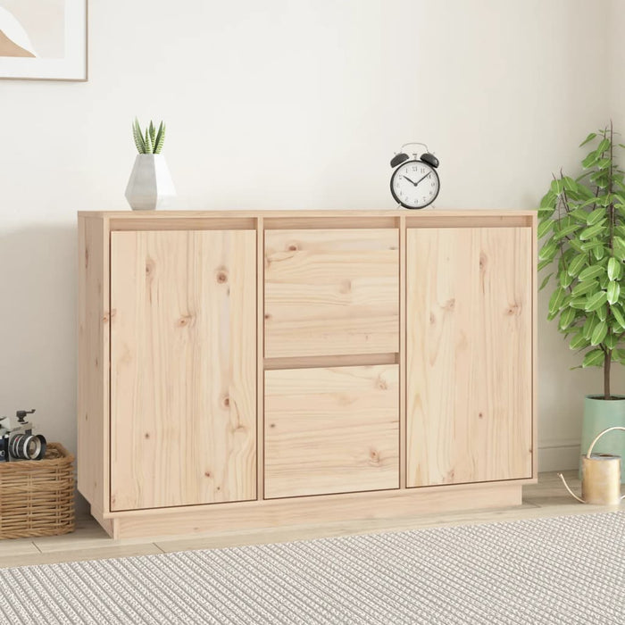 vidaXL Sideboard 111x34x75 cm Solid Wood Pine