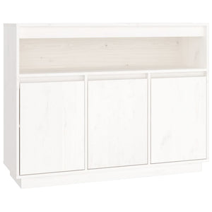 vidaXL Sideboard White 104.5x34x80 cm Solid Wood Pine