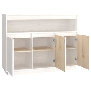 vidaXL Sideboard White 104.5x34x80 cm Solid Wood Pine