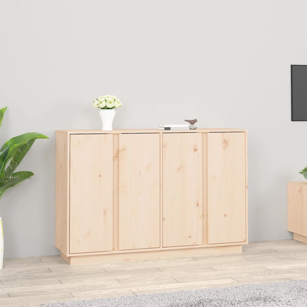 vidaXL Sideboard 120x35x80 cm Solid Wood Pine