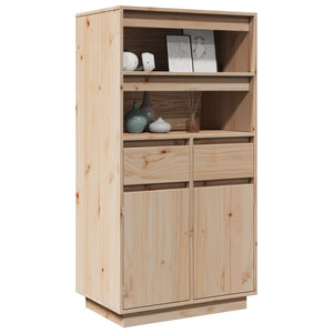 vidaXL Highboard 60x40x116.5 cm Solid Wood Pine