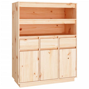 vidaXL Highboard 89x40x116.5 cm Solid Wood Pine