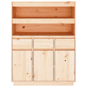 vidaXL Highboard 89x40x116.5 cm Solid Wood Pine