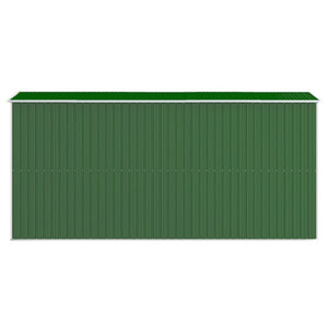 vidaXL Garden Shed Green 192x440x223 cm Galvanised Steel