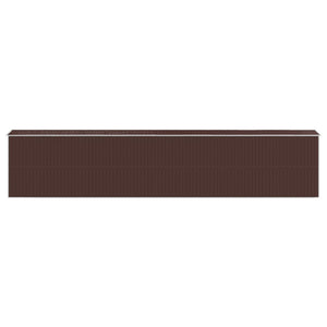 vidaXL Garden Shed Dark Brown 192x1021x223 cm Galvanised Steel