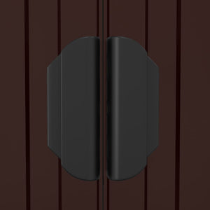vidaXL Garden Shed Dark Brown 192x1021x223 cm Galvanised Steel
