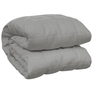 vidaXL Weighted Blanket Grey 220x235 cm King 11 kg Fabric