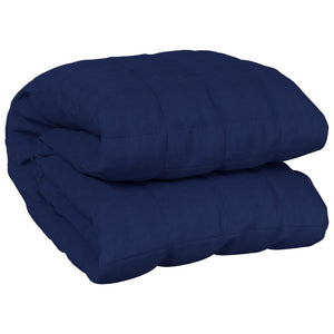 vidaXL Weighted Blanket Blue 138x200 cm Single 10 kg Fabric