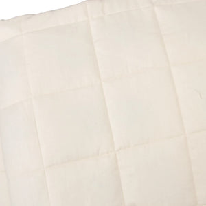 vidaXL Weighted Blanket Light Cream 120x180 cm 5 kg Fabric