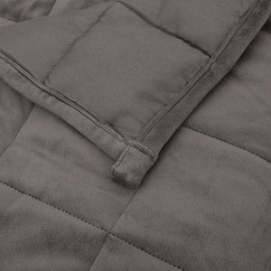 vidaXL Weighted Blanket Grey 220x235 cm King 15 kg Fabric