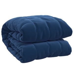 vidaXL Weighted Blanket Blue 120x180 cm 5 kg Fabric