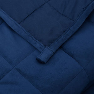 vidaXL Weighted Blanket Blue 120x180 cm 5 kg Fabric