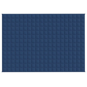 vidaXL Weighted Blanket Blue 138x200 cm Single 6 kg Fabric