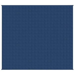 vidaXL Weighted Blanket Blue 220x235 cm King 15 kg Fabric