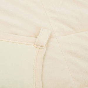 vidaXL Weighted Blanket Light Cream 120x180 cm 5 kg Fabric