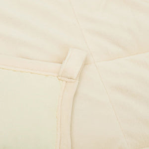 vidaXL Weighted Blanket Light Cream 235x290 cm 11 kg Fabric