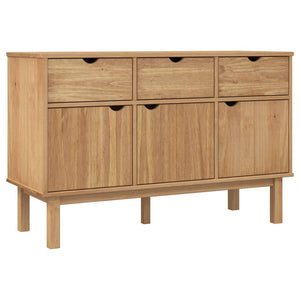 vidaXL Sideboard OTTA 114x43x73.5 cm Solid Wood Pine