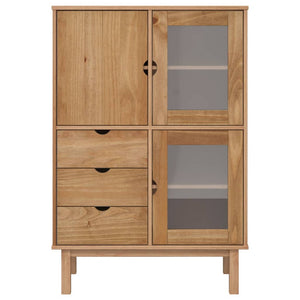 vidaXL Highboard OTTA 85x43x125 cm Solid Wood Pine