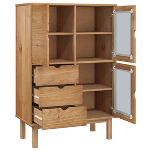 vidaXL Highboard OTTA 85x43x125 cm Solid Wood Pine