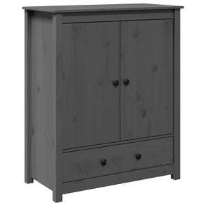 vidaXL Highboard Grey 83x41,5x100 cm Solid Wood Pine