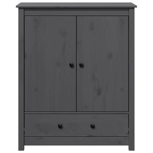 vidaXL Highboard Grey 83x41,5x100 cm Solid Wood Pine