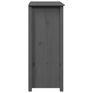 vidaXL Highboard Grey 83x41,5x100 cm Solid Wood Pine