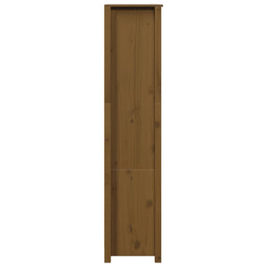 vidaXL Highboard Honey Brown 80x35x154 cm Solid Wood Pine