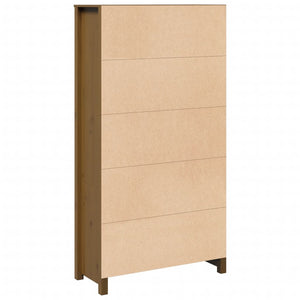 vidaXL Highboard Honey Brown 80x35x154 cm Solid Wood Pine