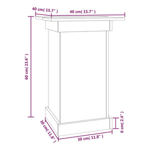 vidaXL Flower Stand 40x40x60 cm Solid Wood Pine