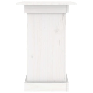 vidaXL Flower Stand White 40x40x60 cm Solid Wood Pine