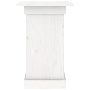 vidaXL Flower Stand White 40x40x60 cm Solid Wood Pine