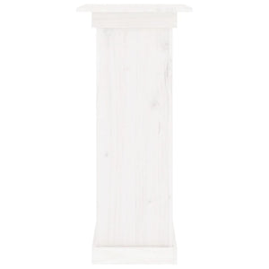 vidaXL Flower Stand White 40x40x90 cm Solid Wood Pine