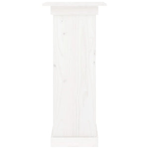 vidaXL Flower Stand White 40x40x90 cm Solid Wood Pine