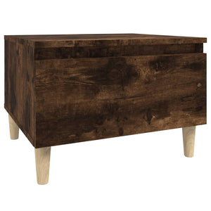 vidaXL Side Table Smoked Oak 50x46x35 cm Engineered Wood