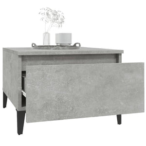 vidaXL Side Tables 2 pcs Concrete Grey 50x46x35 cm Engineered Wood